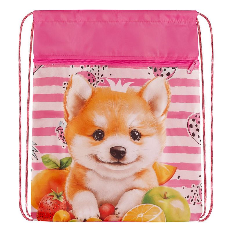 Мешок для обуви 1 отделение ArtSpace "Cute animals", 340*420мм, карман 