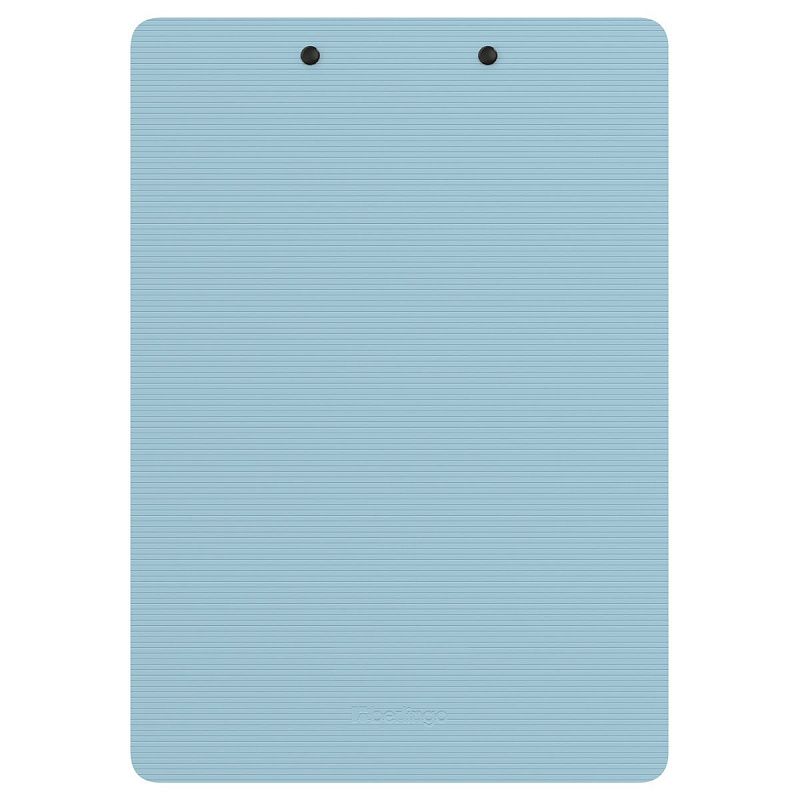 Планшет с зажимом Berlingo "Instinct" А4, пластик (полифом), аквамарин/черный 