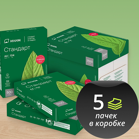 Бумага Илим "Стандарт" А4, Марка С, 500л.