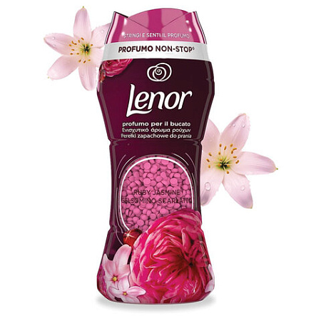 Кондиционер для белья в гранулах, 210 г, LENOR "Ruby Jasmine (Gelsomino Scarlatto)", жасмин 