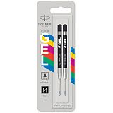 Стержень гелевый Parker "Gel Ball Point" черный, 98мм, 0,7мм, 2шт., блистер