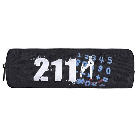 Пенал ЮНЛАНДИЯ ЮНИОР, 1 отделение, полиэстер, Maths, 20х6х4 см, 273808 