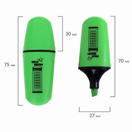 Текстовыделитель мини BRAUBERG "NEON Mini", АССОРТИ В ПЛАСТИКОВОЙ БАНКЕ, линия 1-5 мм, 152431 