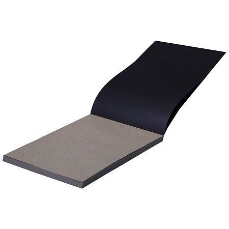 Скетчбук - блокнот 60л., А5 Clairefontaine "Kraft", на склейке, верже,черный/крафт, 90г/м2