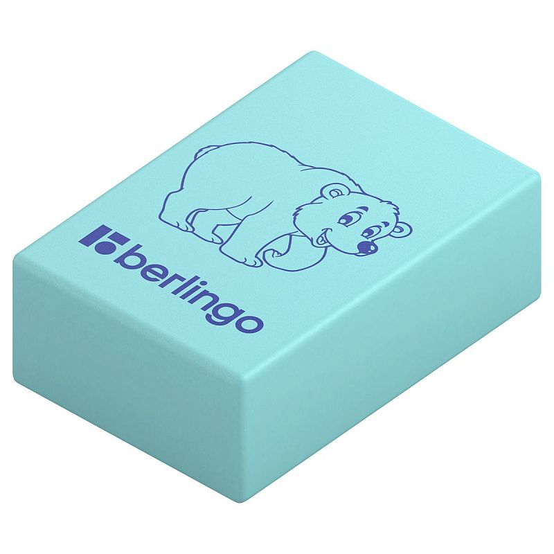 Ластик Berlingo "Animals", прямоугольный, термопластичная резина, 28*18*10мм 