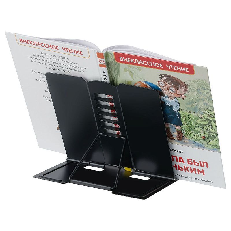 Подставка для книг СТАММ, металлическая, мини-формат, "Космонавты" 