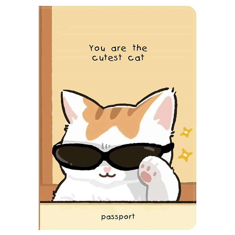 Обложка для паспорта MESHU "Cutest Cat", ПВХ, 2 кармана 