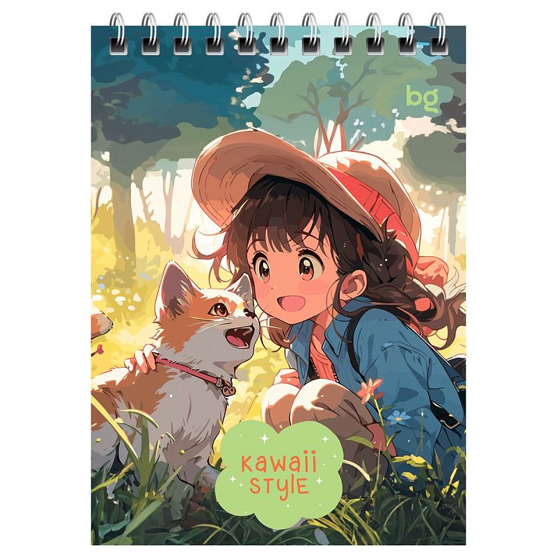 Блокнот А6 40л. на гребне BG "Аниме"