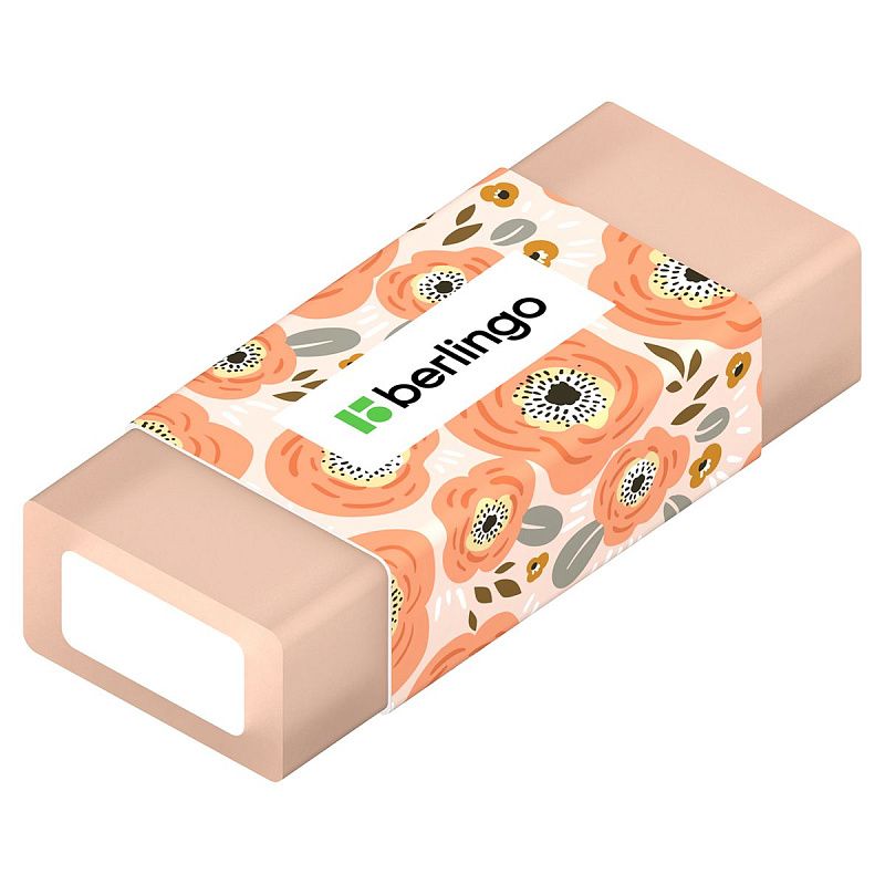 Ластик Berlingo "Funline. Fruits and Flowers", 4шт., прямоугольные, 50*20*11мм, блистер 