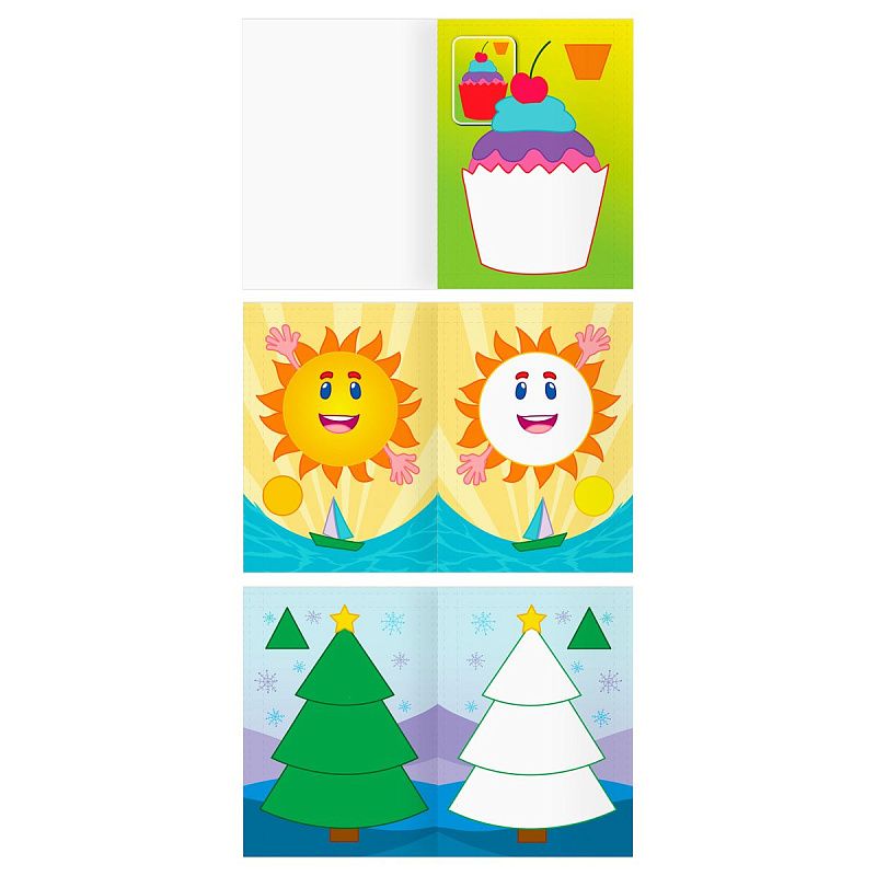 Раскраска А5 ТРИ СОВЫ "Рисую пальчиками. Выпуск 2", 8стр., цветной фон