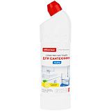 Чистящее средство для сантехники OfficeClean "Лимонная свежесть", гель с хлором, 1л 