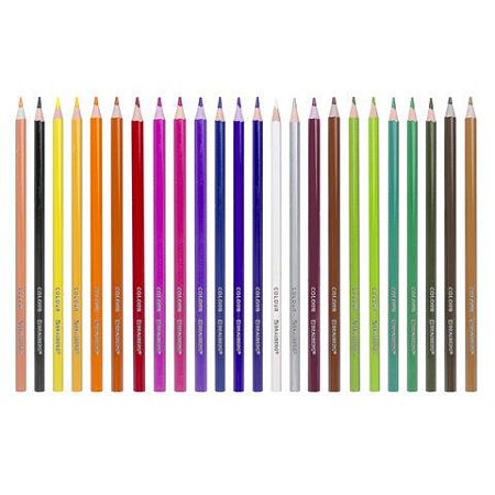 Карандаши цветные BRAUBERG PREMIUM, 24 цвета, пластиковые, шестигранные, грифель мягкий 3 мм, 181668