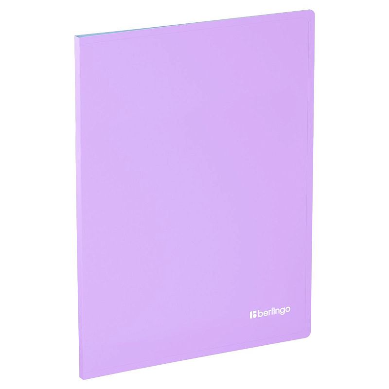 Папка с 10 вкладышами Berlingo "Haze", 9мм, 600мкм, с внутр. карманом, софт-тач, ассорти 