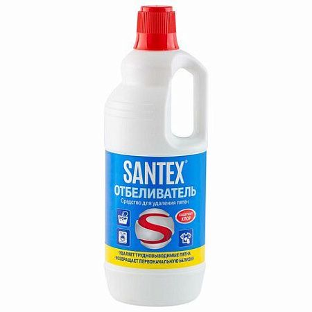 Пятновыводитель-отбеливатель 1 кг, SANTEX, с хлором, 5300018 
