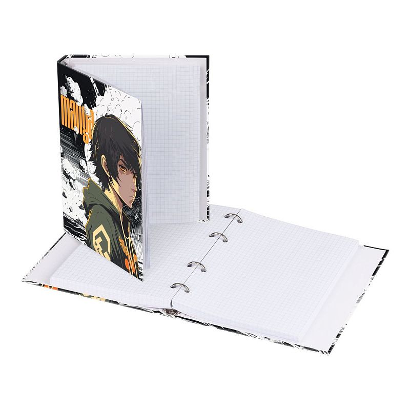 Тетрадь на кольцах А5, 240л., BG "Style manga", глянцевая ламинация