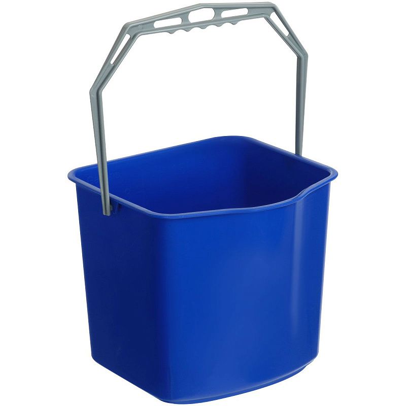 Тележка уборочная OfficeClean Professional 2 секции, 15л, отжим, корзина, держ. д/мусор. мешка