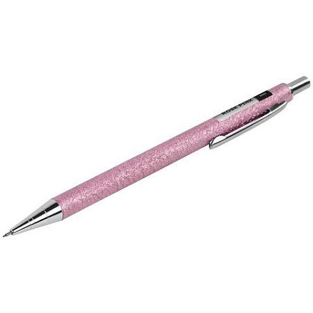 Карандаш механический 0,5 мм + грифели HB 12 штук на блистере, BRAUBERG "ROSE PINK", 181971 