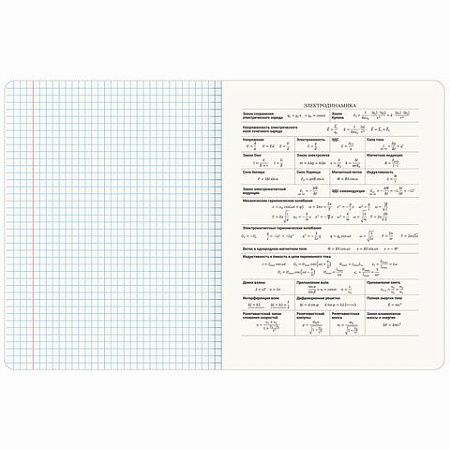 Тетрадь предметная МЕМЫ 48 л., TWIN-лак, ФИЗИКА, клетка, подсказ, BRAUBERG, 405106
