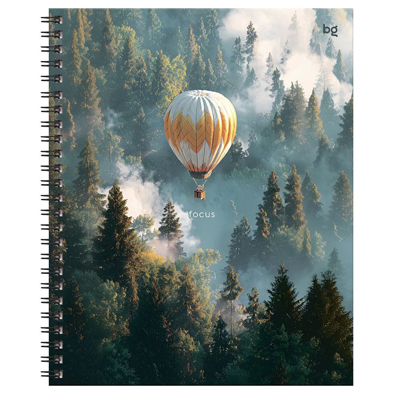 Тетрадь 96л., А5, клетка на гребне BG "Туманность", матовая ламинация, твердая обложка