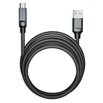 Кабель Smartbuy Bold, USB - Type-C, экстрапрочный, 3A output, оплетка TPE, 1м, черный