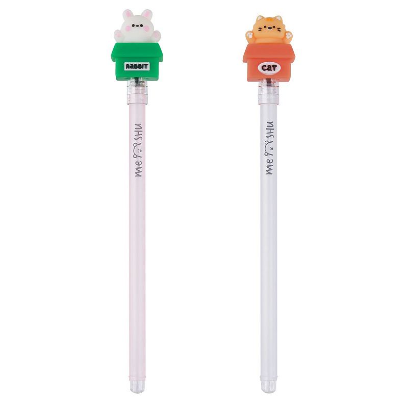 Ручка шариковая MESHU "Friends Box" синяя, 0,7мм, корпус ассорти 