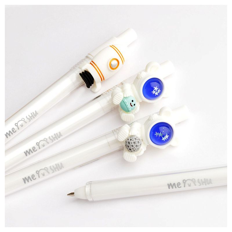 Ручка шариковая автоматическая MESHU "Spaceman" синяя, 0,7мм, корпус ассорти 