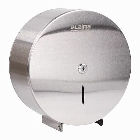 Диспенсер для туалетной бумаги LAIMA PROFESSIONAL INOX, (Система T2) малый, нержавеющая сталь, матовый, 605698 