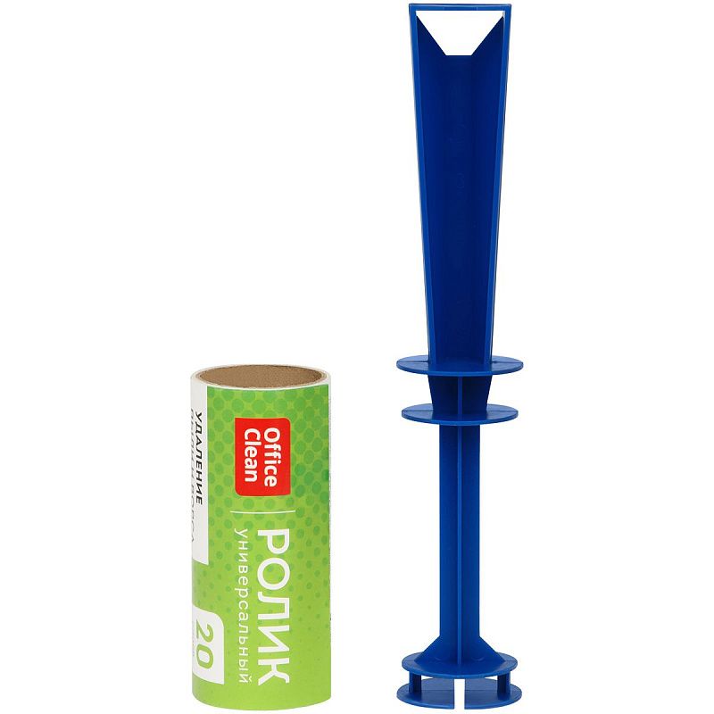 Ролик для чистки одежды OfficeClean, универсальный, для удаления пыли и ворса, 5,6м, 20 слоев