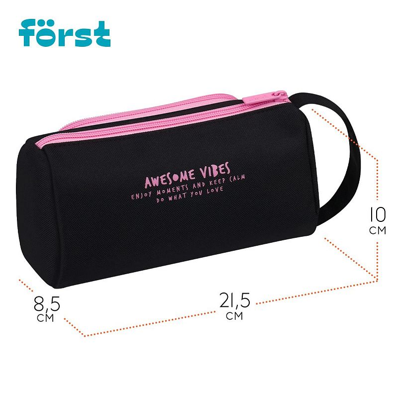 Пенал мягкий 1 отделение, 1 карман, 215*100*85 Först "Cool edition", текстиль 