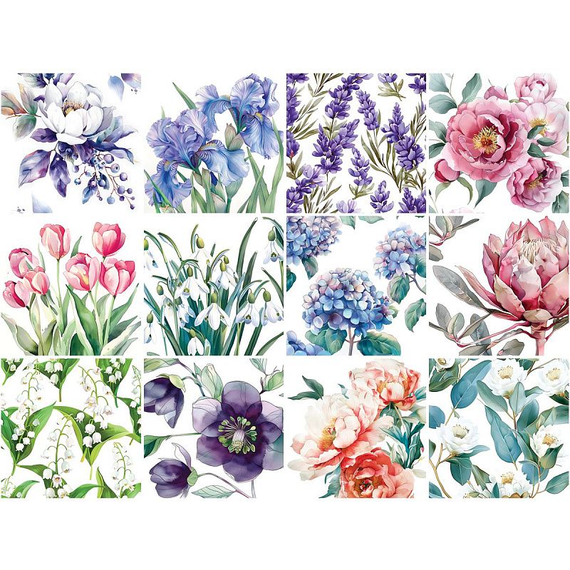 Календарь настенный перекидной на скрепке, 290*290 мм 12л. BG "Цвета", 2026г.