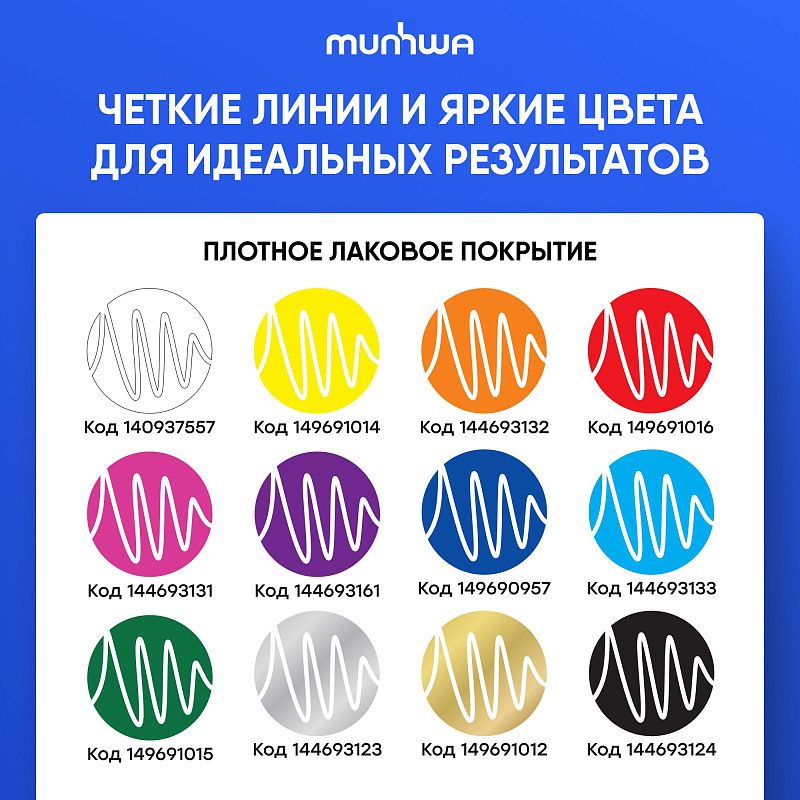 Маркер-краска MunHwa белая, 4мм, нитро-основа 