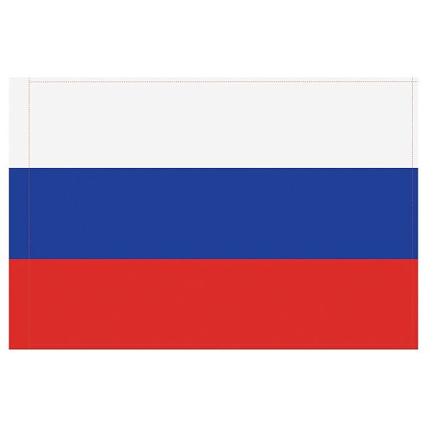 Флаг РФ 90*135см, пакет с европодвесом