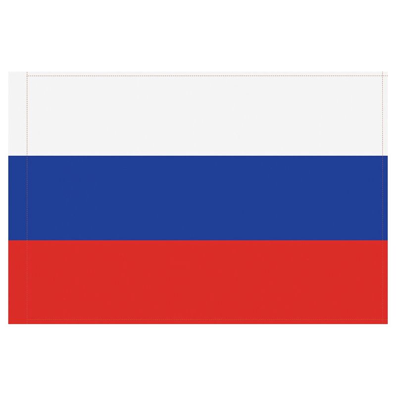 Флаг РФ 90*135см, пакет с европодвесом