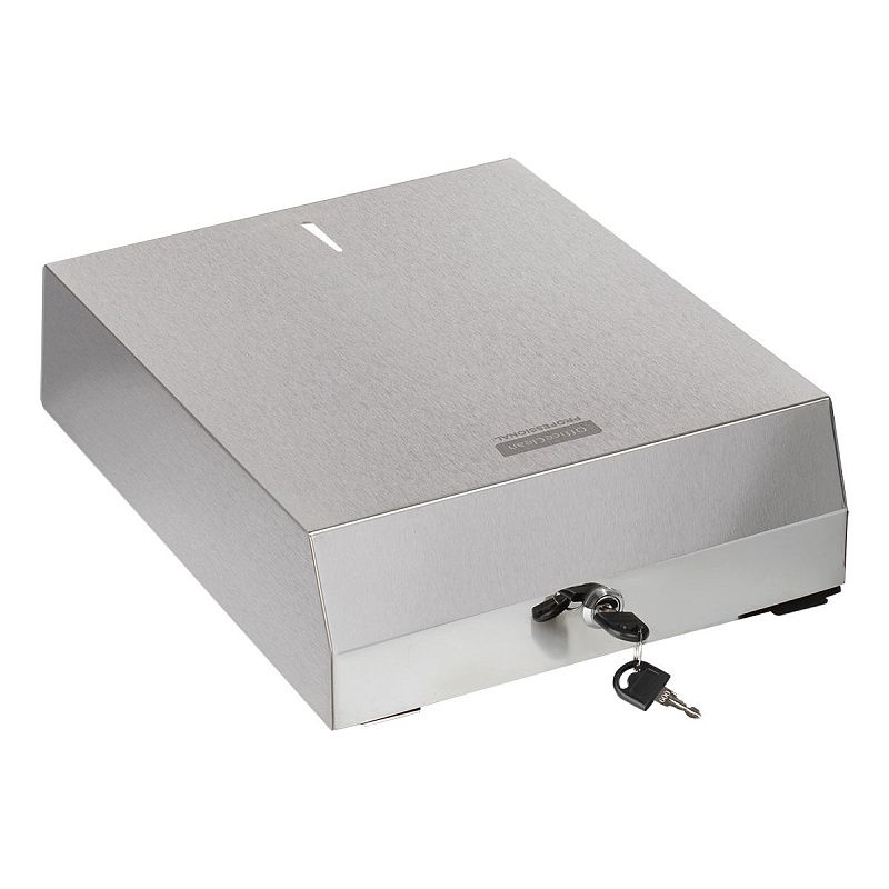 Диспенсер для полотенец листовых OfficeClean Professional (V-сл.), нержавеющая сталь 