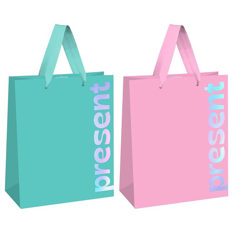 Пакет подарочный 18*23*10см MESHU "Яркий подарок", фольга, матовая ламинация, ассорти