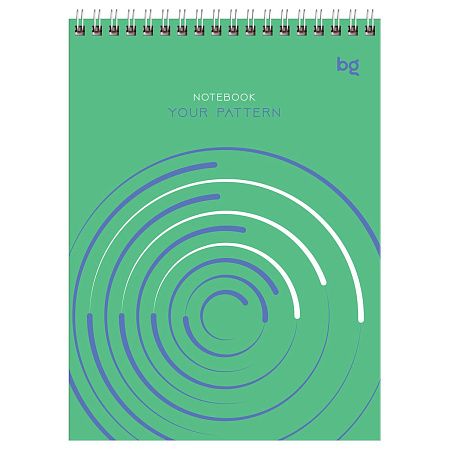 Блокнот А5 40л. на гребне BG "Your pattern"