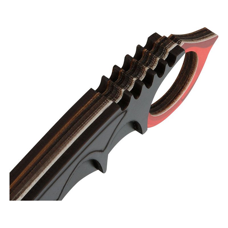 Нож деревянный ТРИ СОВЫ Керамбит, "Коготь", пакет с европодвесом 