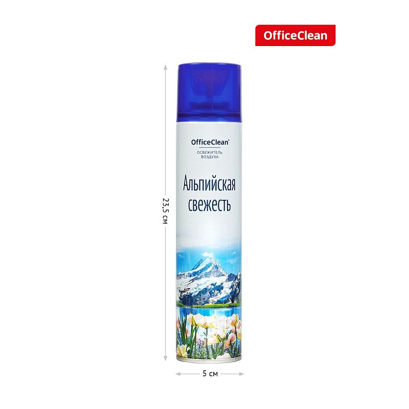 Освежитель воздуха аэрозольный OfficeClean "Альпийская свежесть", 300мл 
