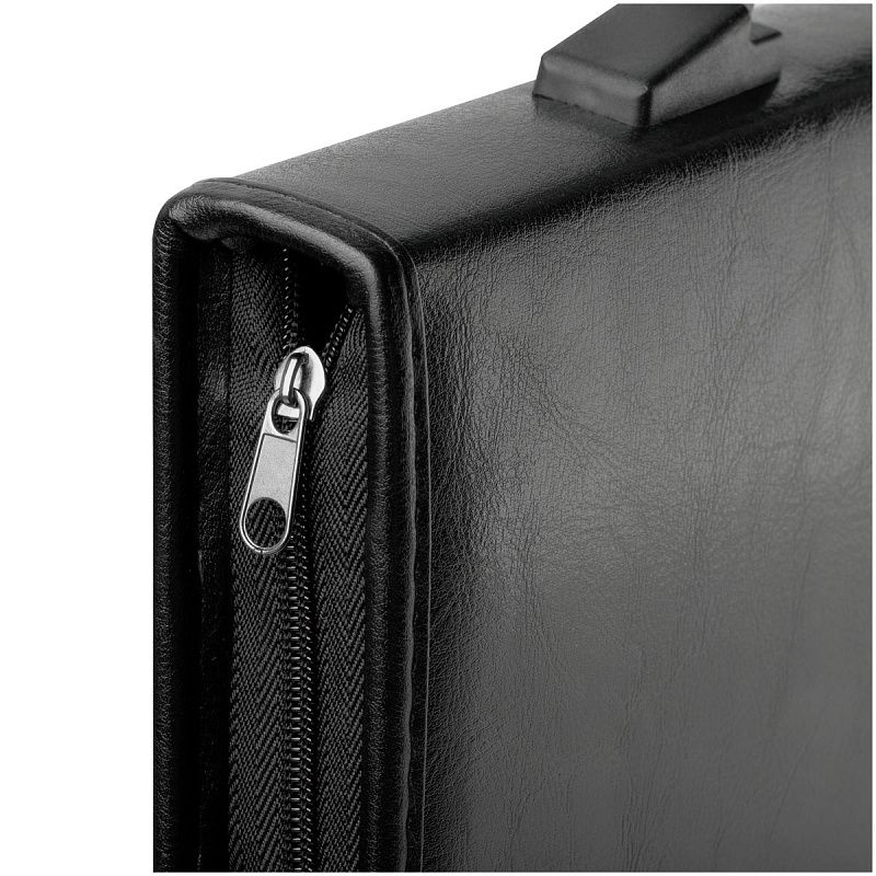 Папка деловая OfficeSpace "Dublin" кожзам, на молнии, ручка-трансформер 