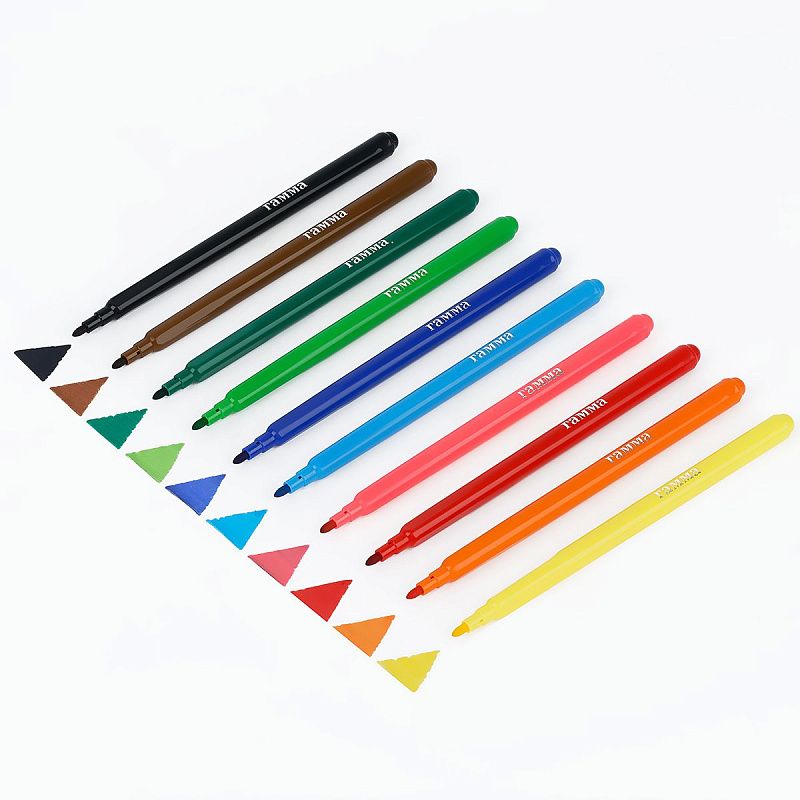 Фломастеры Гамма "Классические", 10цв, смываемые, картон. упак., европодвес