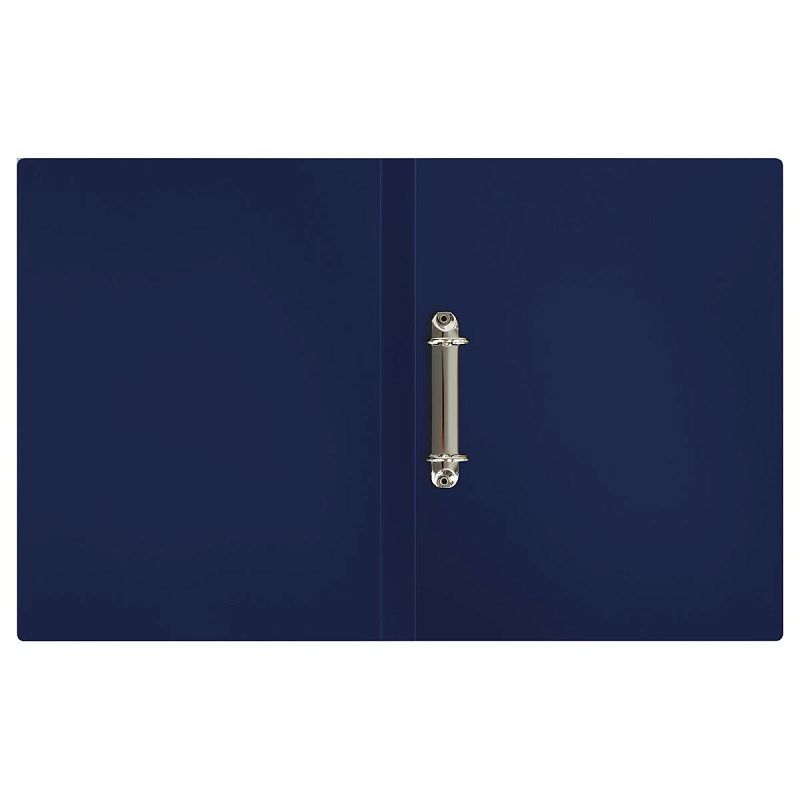 Папка на 2 кольцах СТАММ "Герб" А4, 25мм, 700мкм, пластик, сапфир 