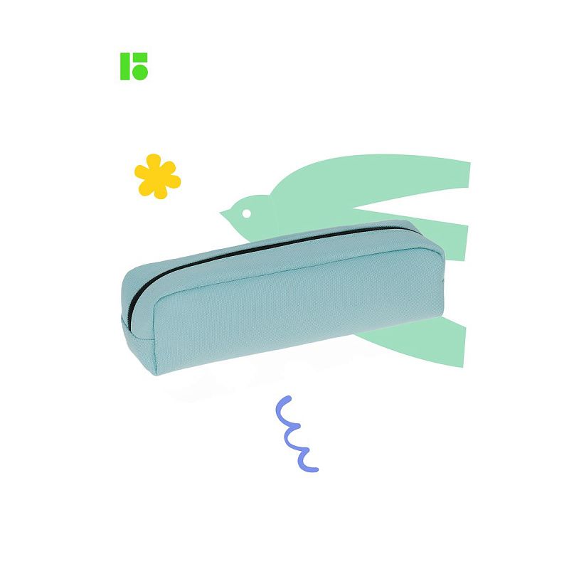 Пенал мягкий 1 отделение, 1 карман, 210*60*50 Berlingo "Instinct blue", полиэстер 