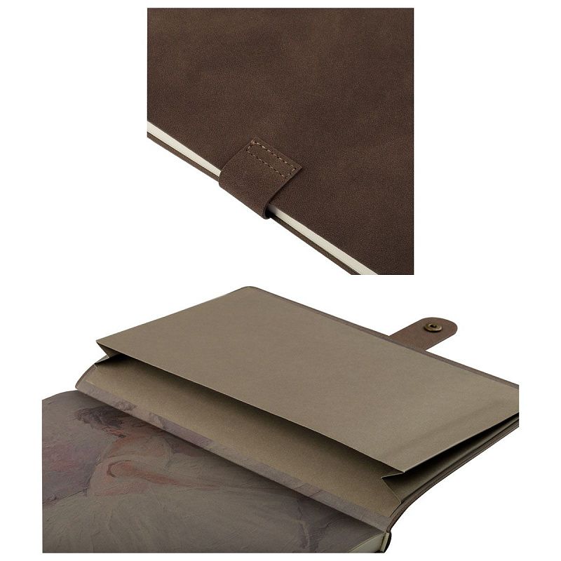 Записная книжка А5 80 л., ЛАЙТ, кожзам, Greenwich Line "Outline. Angel from heaven", с замком, тиснение фольгой, внутренний карман, блок в точку