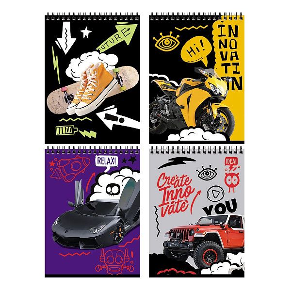 Блокнот А5 40л. на гребне BG "Будь смелее"