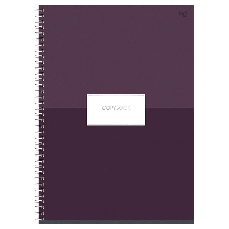 Тетрадь 80л., А4, клетка, на гребне BG "Minimal", глянцевая ламинация, тиснение фольгой