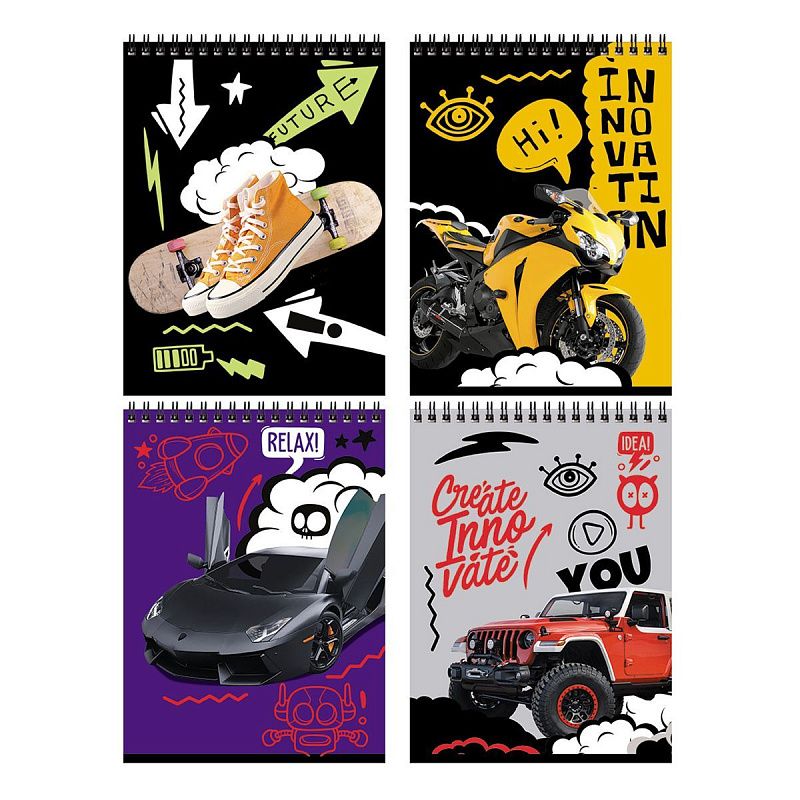 Блокнот А5 40л. на гребне BG "Будь смелее"