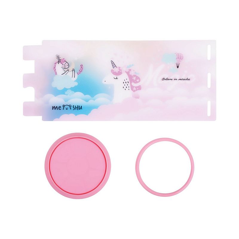 Подставка-стакан MESHU "Unicorn", пластиковая, розовая