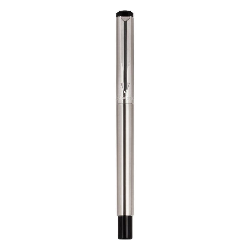 Ручка перьевая Parker "Vector Stainless Steel" синяя, 0,8мм, подарочная упаковка 
