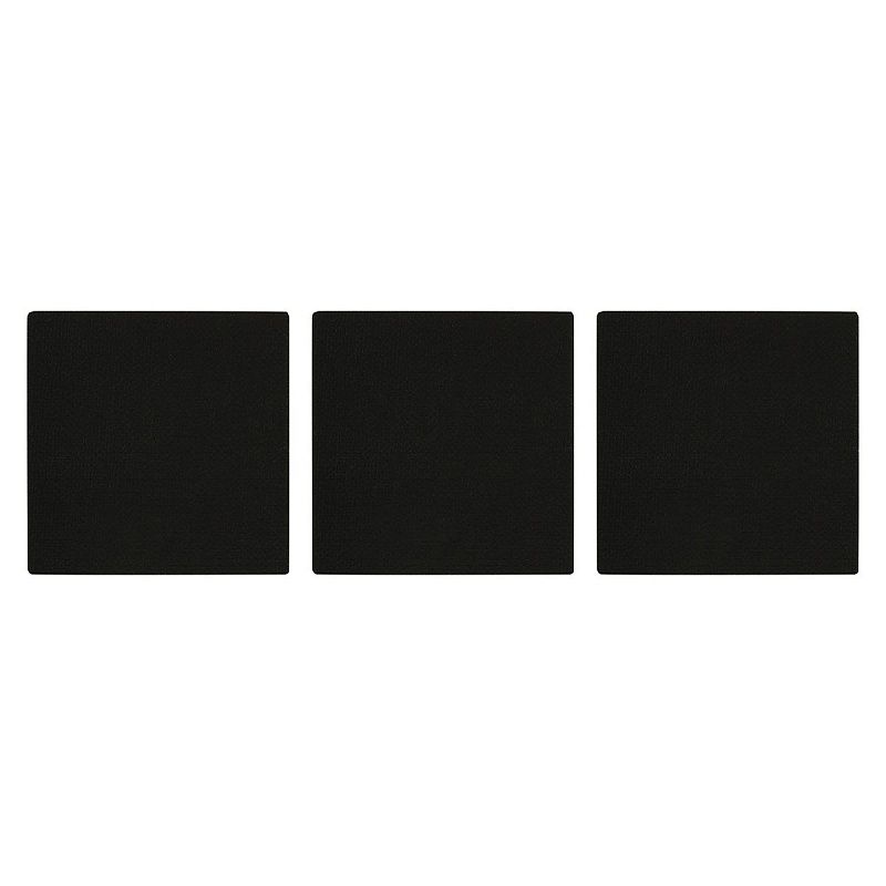 Набор холстов на картоне Гамма "Студия", 3шт., 6,5*6,5см, цвет черный, 100% хлопок, 280г/м2, мелкое