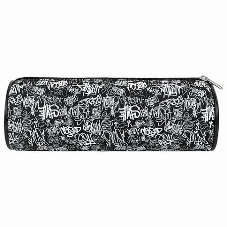 Пенал-косметичка BRAUBERG, Graffiti, черный, 20х7х7см, 272297 
